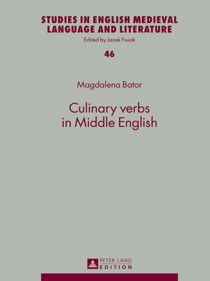 cover image of Culinary verbs in Middle English